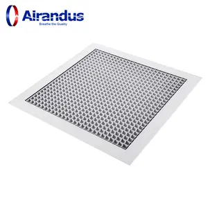 Ventilación Válvula de ventilación Difusor de techo Filtro de rejilla Aire Aluminio Caja de huevos Retorno Rejilla de aire EggCrate para sistema HVAC