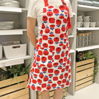 Hoshom Tablier sans manches en coton écologique et tendance pour adulte, cadeau de Noël, design personnalisé, durable, pour cuisine occidentale et chef