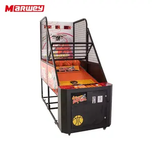 Macchina da gioco Arcade di pallacanestro commerciale dell'interno della macchina di tiro di pallacanestro della via a gettoni di vendita calda