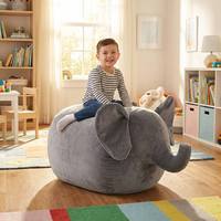 Funda de Silla Tipo Puff para Guardar Peluches, de Terciopelo Suave, para Niños y Niñas, Marca Gian