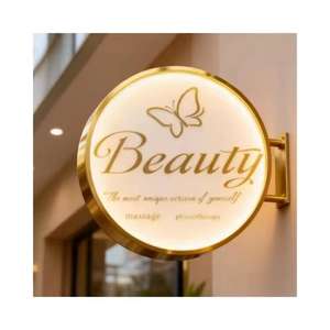 Enseigne publicitaire extérieure, signalisation personnalisée, impression 3D, logo, enseigne lumineuse en acier métallique commercial, boîte lumineuse en acrylique, enseigne éclairée - Product Image 6