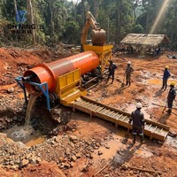 Trommel de lavage pour le nettoyage des minerais, machine de séparation pour le minerai d'or et l'argile