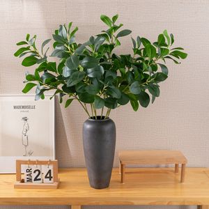 Plante artificielle Milan Leaf en PVC vert brillant, impression 3D, décoration de mariage, décoration intérieure - Product Image 1