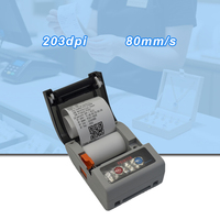 Imprimante thermique portable mini 58 mm avec coupe-papier automatique, imprimante de reçus sans fil Bluetooth