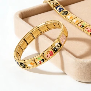 Abalorios de Moda en Color Dorado con Forma de Estrella de Mar, Violín, Cereza y Corazón, Compatibles con Pulseras de Acero Inoxidable de 9mm, para Fabricación de Joyería DIY - Product Image 1
