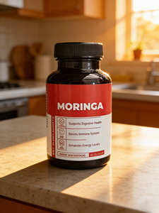 Meilleures capsules de Moringa naturelles et biologiques pures, capsules de feuilles de Moringa Oleifera pures, 500 mg, extrait de feuilles de Moringa extra fort en capsules - Product Image 1