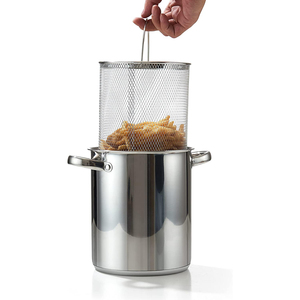 Vente en gros d'usine marmite pour friteuse marmite d'<span class=keywords><strong>asperges</strong></span> en acier inoxydable avec couvercle en verre et panier à panier intérieur marmite à pâtes à corps haut - Product Image 2