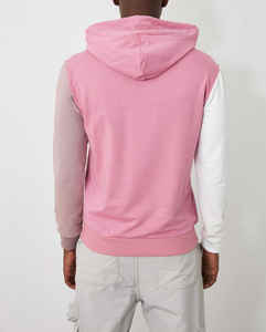 Sweat à capuche surdimensionné de haute qualité à épaules tombantes sans cordon en molleton épais en coton et polyester pour homme - Product Image 3