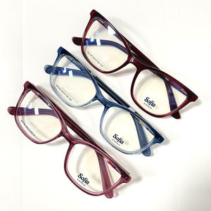 Gafas Ópticas de Acetato Transparente de Alta Calidad, Diseño Simple, Unisex, Montura Completa, Estilo Ojo de Gato, Versátiles para Uso Diario - Product Image 1