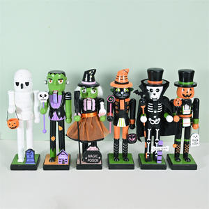 Listo para Enviar: <span class=keywords><strong>Cascanueces</strong></span> de Madera para Halloween con Múltiples Diseños de <span class=keywords><strong>Personajes</strong></span> para Decoración del Hogar y Entrega Rápida, Regalos para Fiestas - Product Image 2