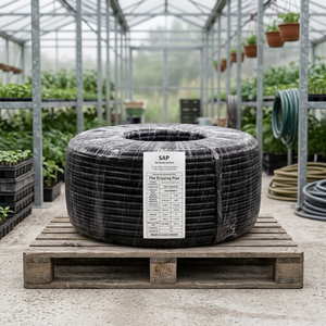Tubería de Riego por Goteo Plana de Plástico con Emisores, 400 m, Espaciado de 20 cm, Diámetro Exterior de 16 mm, para Riego de Huertos y Jardines - Product Image 3