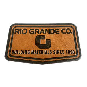 Neuheit: Personalisierte PU-Leder-Abzeichen mit Geprägtem Logo für Hüte und Kleidung, Kunstleder-Patches - Product Image 3