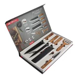 Kitchen Knives With 6pcs Black Kitchen Knife Set Stainless Steel Knife Set Kitchen Chef Knife Set