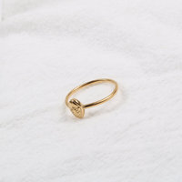 Bijoux Joolim en gros, anneaux en acier inoxydable plaqués or 18 carats pour femmes