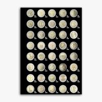 Album de collection de pièces de monnaie de luxe, organisateur pour les pièces de monnaie, les médailles, les collections commémoratives