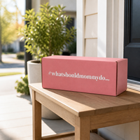 Boîte d'emballage pliable en carton recyclé imprimée sur mesure pour l'expédition de cadeaux pour petites entreprises