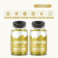 Gummies à la L-Carnitine HDK en marque privée OEM ODM pour un regain d'énergie, une meilleure concentration cérébrale et une meilleure santé immunitaire, sans sucre, véganes, 60 unités, vente en gros