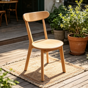 Silla de comedor de madera personalizada, ecológica, para hotel, de proveedor chino, buen precio, MOQ bajo, personalizable, muebles para comedor. - Product Image 1