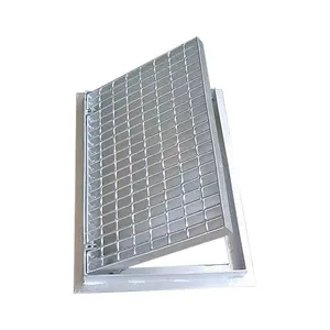 Outdoor steel floor frame lattice trench drain cover steel grating ditch cover