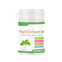 Gomme da masticare multivitaminiche OEM con vitamine A, C, D, B6.