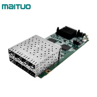 MAITUO Intel I350 PCIe 8X Tarjeta de Red 8 puertos SFP Gigabit Ethernet 10/100/1000M Baja potencia 12,1 W PCI EXPRESS Interfaz Nic Módulo