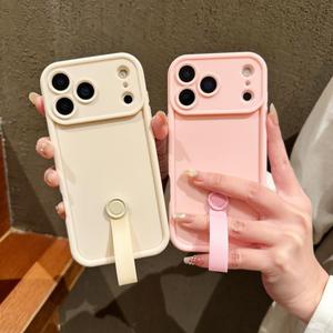 เคสโทรศัพท์มือถือกันกระแทก TPU สีสันสดใส 7 สี พร้อมสายคล้องข้อมือ สำหรับ 17Air 17 16 15 14 13 Promax - Product Image 4