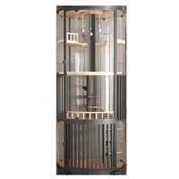 Maison pour chat durable à plusieurs niveaux avec bac à litière intégré, cage ronde pour l'élevage et l'enrichissement des chats d'intérieur
