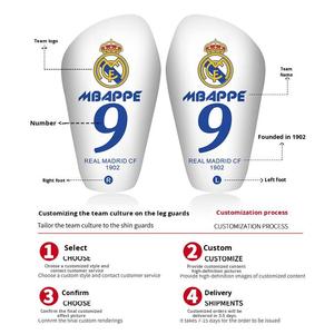 Protector de Espinillas Profesional Personalizado Wow Shouhuzhe HTB79 para Jugadores de Competición, Material PU, Correas, Venta al por Mayor, Protección de Fútbol DIY - Product Image 3