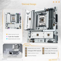Nouvelle carte mère AMD AM5 Micro ATX DDR5 blanche pour jeux TUF B850M PLUS GAMING W avec WIFI7 intégré, NVMe M.2 haute vitesse, assemblage PC