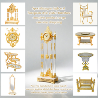 Service à café éthiopien Rekebot en aluminium doré, procédé d'électrodéposition, style traditionnel, verrerie sculptée en cristal