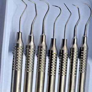 Ensemble de sondes dentaires manuelles en acier inoxydable de haute qualité, classe I, dispositif médical professionnel, poignée ergonomique, instruments dentaires - Product Image 2