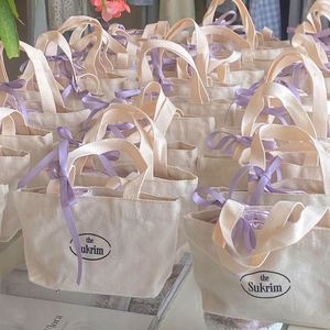 Sac fourre-tout en toile de coton de style minimaliste avec impression de lettres personnalisées, sac fourre-tout léger de taille moyenne pour un usage quotidien - Product Image 4