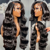 Wear & Go 30-40 Zoll Cuticle Aligned Rohes Vietnamesisches Haar, Vorgezupfte HD Lace Frontal Perücke 13x6, Klebefreie Vorgeschnittene Lockige Perücke