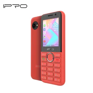 Hot selling 2.4inch IPRO K2 PRO KaiOS 4G LTE bar mobile phone with GPS Facebook WIFI 512MB+4GB 0.3MP+2.0MP smart feature phone