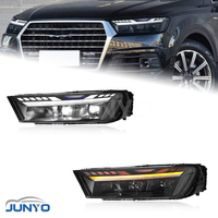 Phares LED Junyo pour Audi Q7 2016-2019, mise à niveau vers de nouveaux feux de jour LED de style projecteur