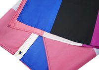 Drapeau de la fierté Genderfluid 3x5 FT, bannière imprimée arc-en-ciel LGBT, Gay, Lesbienne, Paix, avec œillets, en polyester, style drapeau volant, nouveauté