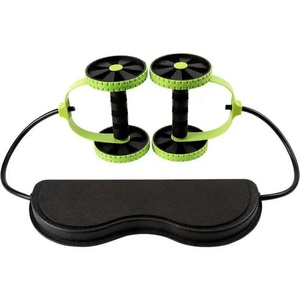 Paragon Fitness addominale Multi-funzionale palestra Indoor esercizio doppio rullo ruota Ab <span class=keywords><strong>con</strong></span> bande di resistenza - Product Image 4