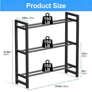 <b>Dumbbell</b> rack, home floor-standing three-tier <b>dumbbell</b> rack, <b>dumbbell</b> support, fitness equipment storage - Product Image 2