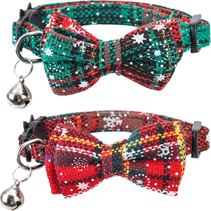 Collar de Perro Personalizado de Lujo en Poliéster, Disfraz de Esmoquin con Corbata de Moño <span class=keywords><strong>para</strong></span> Boda, Diseño a Cuadros Cómodo <span class=keywords><strong>para</strong></span> Todas las Estaciones, Día de San Valentín - Product Image 3