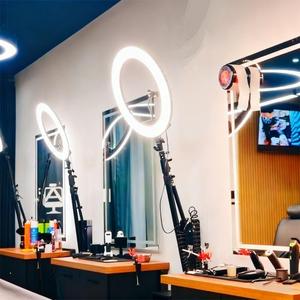 LiveStudioMaker Anneau lumineux LED mural/plafond 18 pouces en aluminium, température de couleur réglable 2700-6500K, alimentation AC/DC 50W, sans fil - Product Image 5