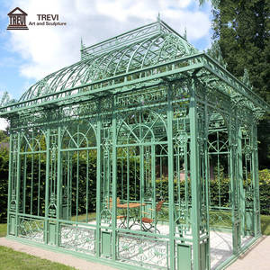 Gazebo in Ferro Battuto TREVI per Giardino, <span class=keywords><strong>Serra</strong></span> Personalizzata per Esterni in Vendita - Product Image 1