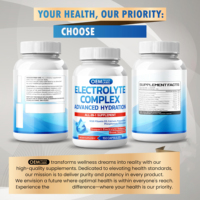 Capsules d'électrolyte tout-en-un avec vitamine D3 Calcium Magnésium Phosphore Potassium Supplément d'électrolyte