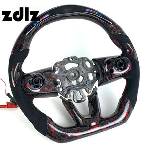 Volante <span class=keywords><strong>de</strong></span> fibra <span class=keywords><strong>de</strong></span> carbono en polvo rojo con pantalla LED personalizada para <span class=keywords><strong>Mini</strong></span> <span class=keywords><strong>Cooper</strong></span> Jcw F56 F55 F57 R56 R58 R57 R61 R59 - Product Image 2