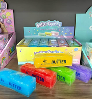 Nouveauté : Jouet Squishy en forme de bâton de beurre mignon, durable, rempli de gel, pour soulager l'anxiété des enfants et les jeux de loisirs