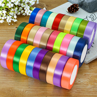 Fabricant Vente en gros Ruban en polyester satiné de 2cm pour boîte à bonbons Emballage de cadeaux de mariage pour Noël Halloween Pâques