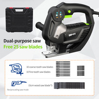 Scie sauteuse électrique sans fil Portable 850W Machine bricolage de qualité industrielle alternative coupe du bois et du métal alimenté par batterie