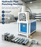 Machine de découpe et de poinçonnage pour tubes en fer, équipement de découpe CNC pour profilés en acier et aluminium, double station de découpe d'angles