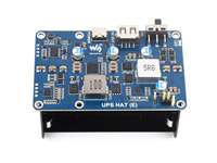 Chipboard Waveshare UPS HAT (E) (para Raspberry Pi, 4 baterías Li 21700 (incluidas), carga rápida bidireccional, Pogo Pins)