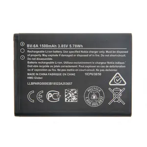 Chất Lượng Cao 1500MAh BV-6A BL-5C BL-4C BL-4UL Pin Sạc Cho Nokia N72 2060 3060 5250 C5-03 8110 4 Gam Điện Thoại Pin