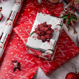Christmas Wrapping Paper Silver Santa Claus Design 17 In X 32.8 Ft Recyclable Single Side Coating Gift <b>Wrap</b> - Product Image 6